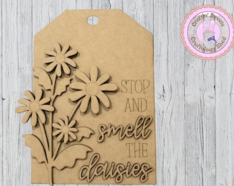 Stop and Smell the Daisies DIY MDF Wood Craft Kit