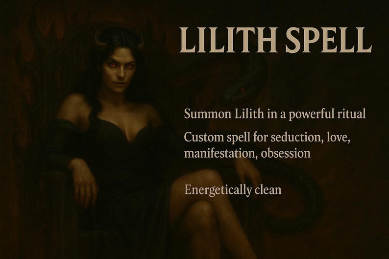 Lilith Ritual Spell - Attraction, Manifestation, Love, Obsession, Lust ...