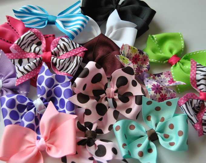 Hair Bow Grab Bag Hair Bow Headband Hair Clip Grab Bag Girls Etsy