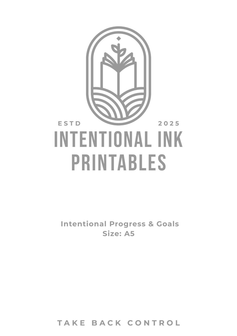 Intentional Progress Planner Printable | Annual Vision + Quarterly ...