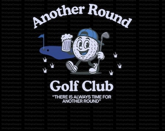 Otro archivo PNG de palo de golf redondo, diseño divertido de camiseta de golf, descarga digital por sublimación para golfistas