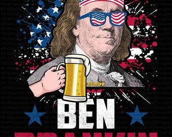 Archivo PNG de Ben bebiendo, diseño de camiseta con parodia divertida de beber, descarga digital para sublimación de fiestas