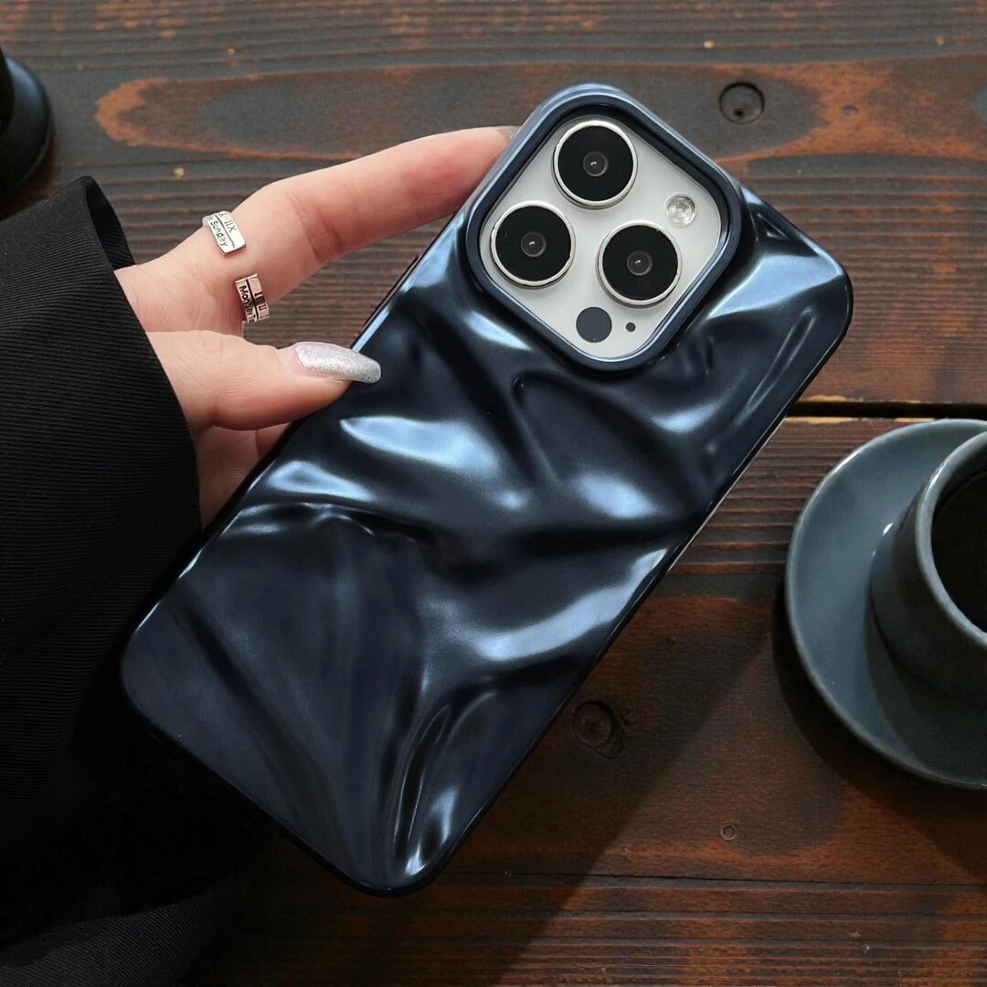 Matte Phone Soft Matte 3D Wavy Phone Case – Water Ripple Design for iPhone - Etsy