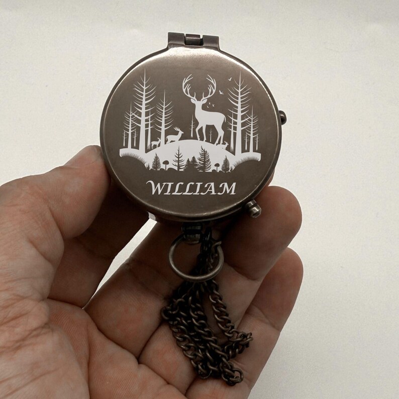 Engraved Brass Compass, Retirement Gift, Personalized Thank You Gift