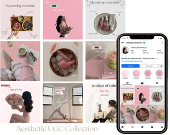 Soft Girl Instagram Templates | Wellness & Self-Care Canva Posts