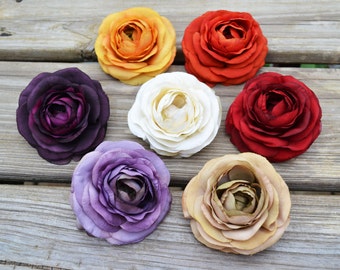 Ranunculus Flower Hair Clip Choose your Color