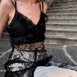 how to lace a corset dress Beige lace corset mini dress embellished with sequins and fringes main image 1