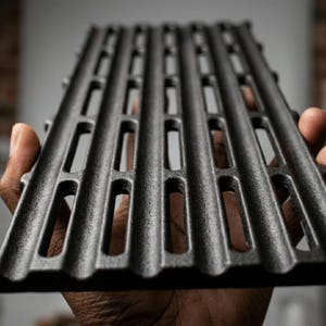 Varie Misure - Griglia BBQ Modulare in Ghisa Smaltata Antiaderente – Barbecue Professionale Versatile, Componibile e Regolabile