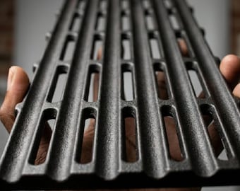 Verschiedene Größen - Modulares BBQ Grillrost aus Emailliertem Gusseisen Antihaft – Professioneller, Vielseitiger und Erweiterbarer Grill