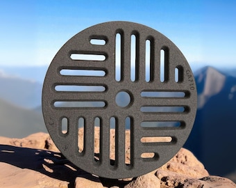 Grille à Cendres en Fonte Circulaire | Rechange Poêles, Cheminées et Fours à Bois | Épaisseur 1 cm, Ventilation Optimisée, + Diamètres