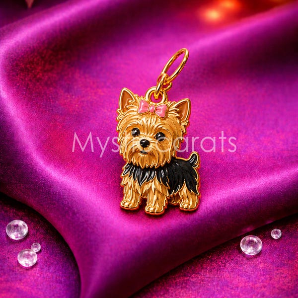 Yorkshireterrier-hänge i 925 sterlingsilver
