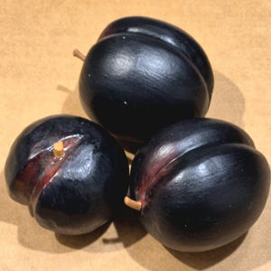 Wooden Plums: Hand-carved and Hand-painted (Vintage) (Balinese Artisans)