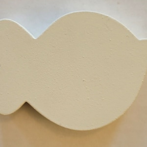 May include: White wooden fish shape, blank and ready to be painted or decorated.