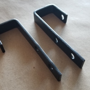 Bunk Bed Ladder Hooks (set of 2) (Black Steel = Powder Coated)