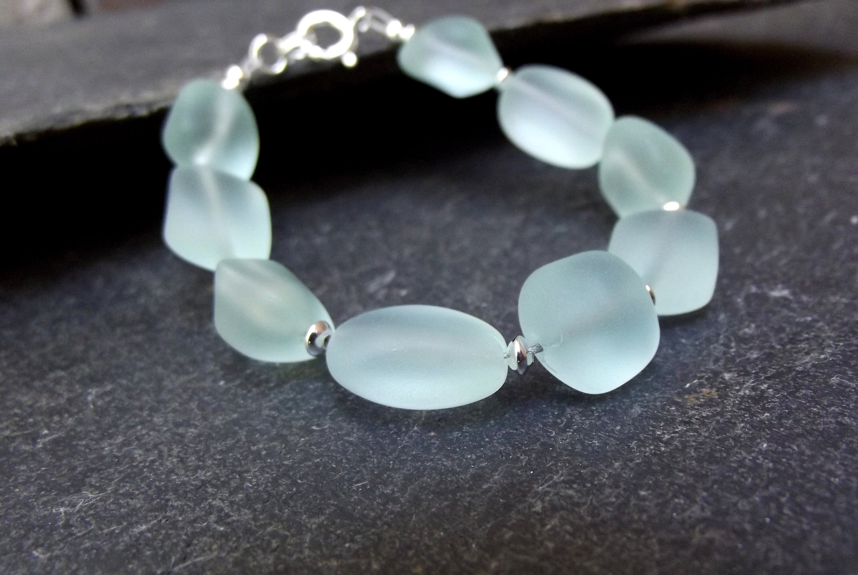 Synthetic Blue Chalcedony Stackable Ring Round with Freeform Silver, Size 5 to 9 Synthetic Blue Chalcedony Stackable Ring Round with Freeform Silver, Size 5 to 9