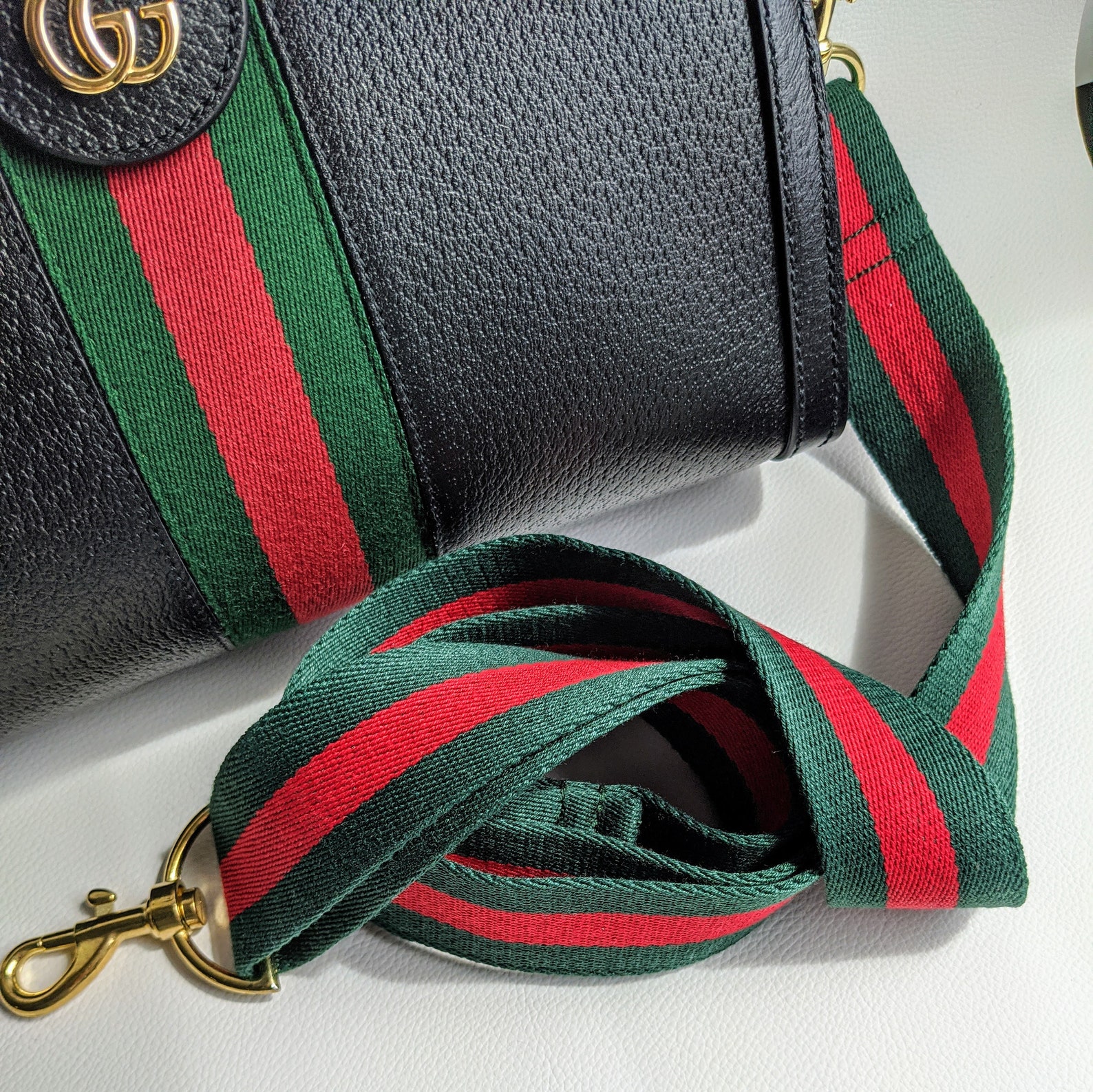 1.5 Guitar style bag purse strap Gucci Style Stripe | Etsy