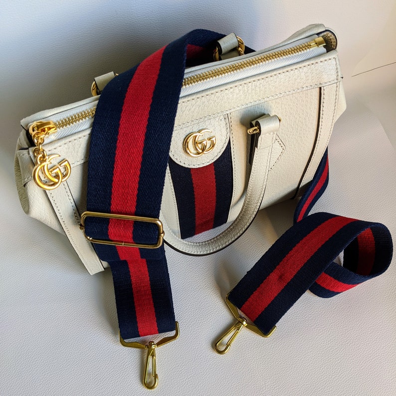 2 Guitar bag purse strap Gucci Style stripe Etsy