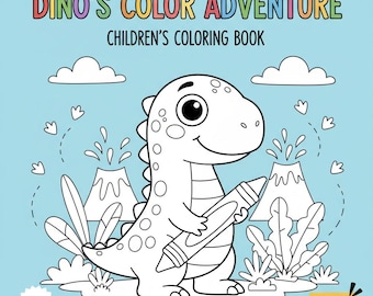 Dinosaur Coloring Book for Kids | Dino Adventure (Printable PDF)