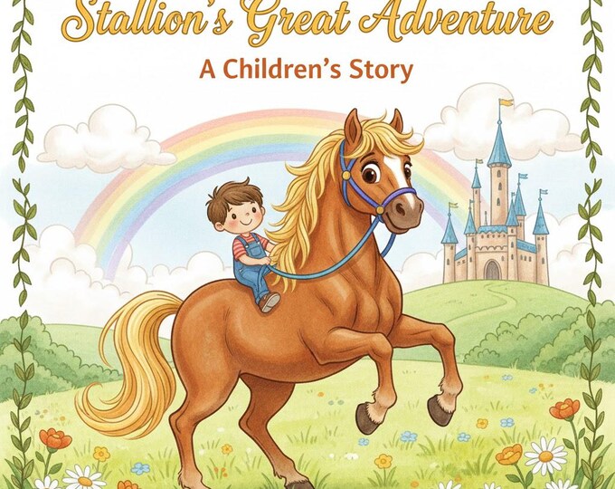 Bull Riding Book Kids Personalized Horse Story Book for Kids | Stallion's Great Adventure ...