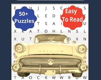 Libro di cruciverba nostalgico / Oltre 50 puzzle / 110 pagine
