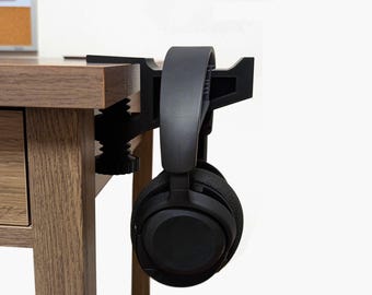 Universal Desk-Mounted Headphone Holder