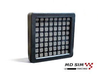 LED Flag Box for Sim Racing - 8x8 Light Matrix For Flags and Gear Indicators