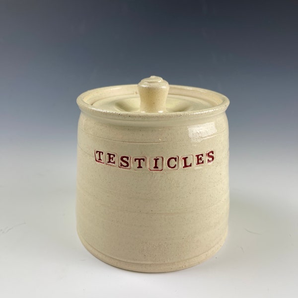 Testicles in a Jar Etsy