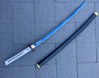 Demon Anime Cosplay Slayer Katana,Giyu Tomioka Sword,Kimetsu No Yaiba Sword,Nichirin Sword