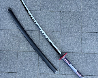 Demon Anime Cosplay Slayer Katana,Tanjiro Kagura Sword,Kimetsu No Yaiba Sword,Nichirin Sword