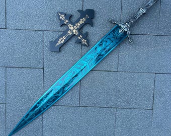 Full Metal Life-Size Replica of The Moonlight Greatsword | Elden Ring Weapon | Gift for Gamers, Him & Cosplay