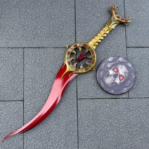 Replica a grandezza naturale in metallo della Sete di Sangue di Orin, arma di Baldur's Gate 3, pugnale di Orin, regalo per giocatori, arma per cosplay