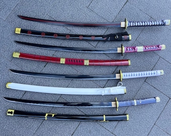 Life-Size Highly Detailed Replica from One Piece Roronoa Zoro Katana,wado ichimonji,shusui,sandai kitetsu,yubashiri