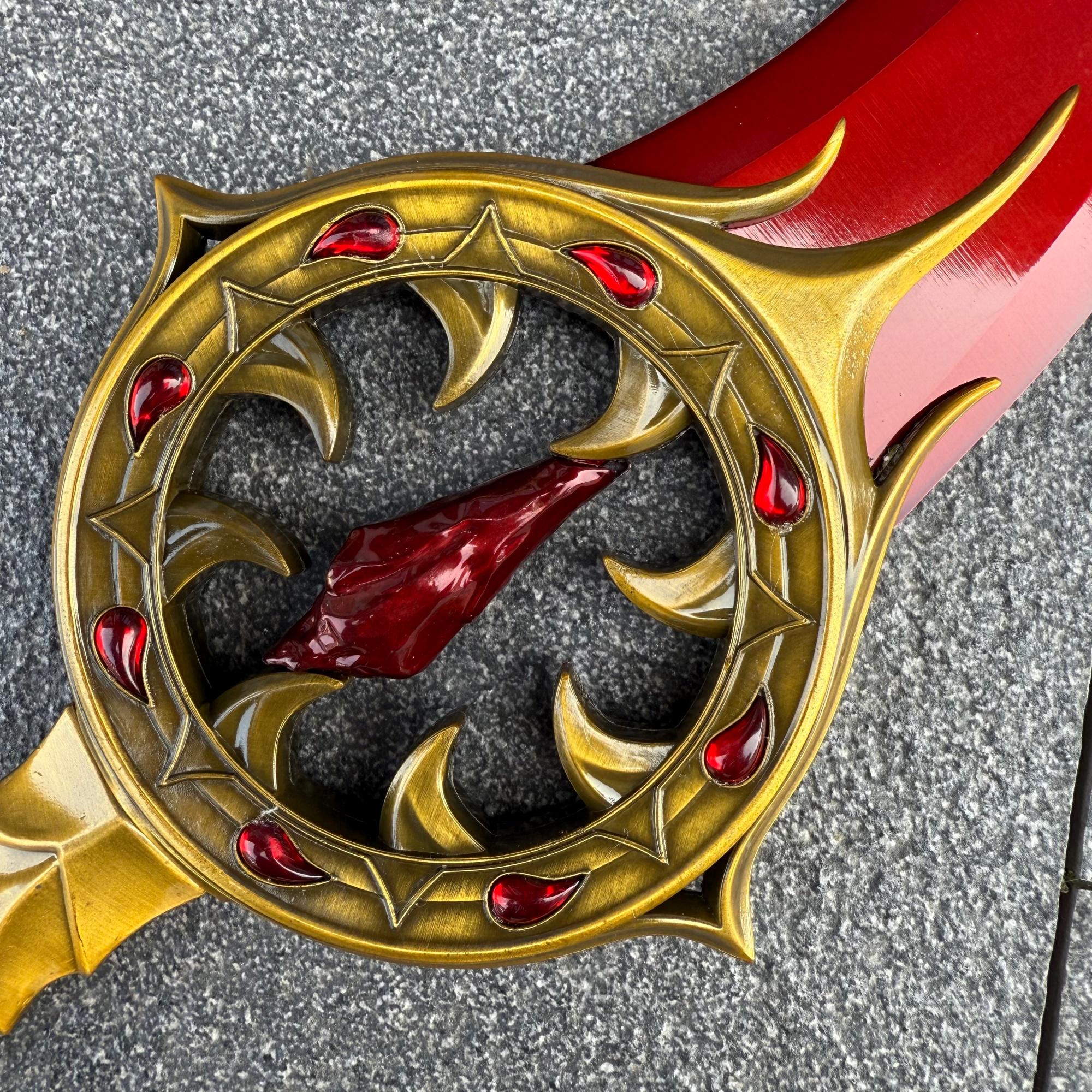 Bloodthirst Orin's Bloodthirst Life-size Full Metal Replica, Baldur's Gate 3 Weapon ...