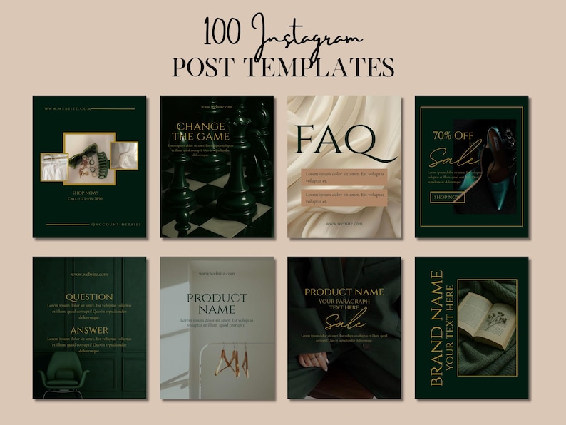 100 Instagram Posts for Brands, Content Creators, Influencers ...