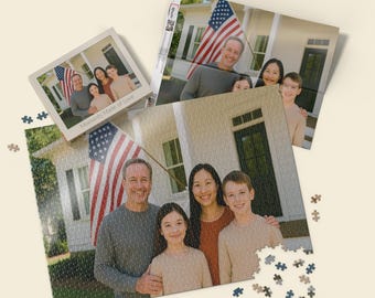 Custom Photo Jigsaw Puzzle: Personalized Gift (Made in USA)