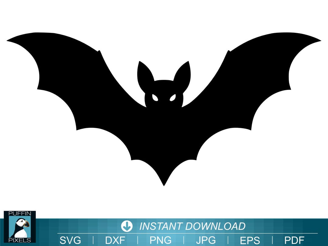 Halloween Bat SVG Cut File | Flying Bat Clipart (digital Download) - Etsy