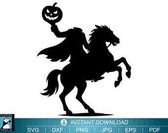 Headless Horseman SVG: Sleepy Hollow Cut File (Digital Download)