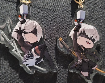 Black Box ニーア オートマタ 2B キーホルダー - Etsy 日本