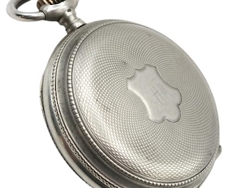 Antique IWC Full-Hunter Pocket Watch in Silver 0.800 – Guilloché – Cal. 53 – 50.5 mm (c. 1903)