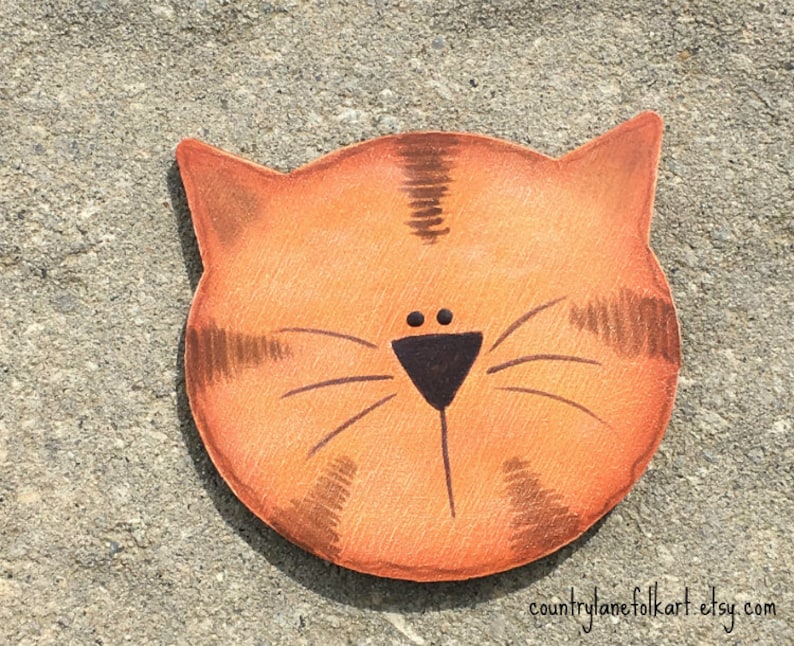 cat lover gift Christmas gifts for sister orange tabby cat refrigerator magnet stocking stuffers for women pet parent gift,