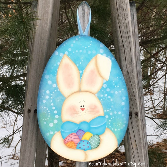 Easter Bunny Sign Easter Decoration Spring Home Decor Etsy