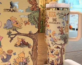 Winnie de Poeh-beker 40 oz, Pooh Iejoor Knorretje beker, beker Pooh And Friends, cartoon koffiebeker, geïsoleerde Disney-beker