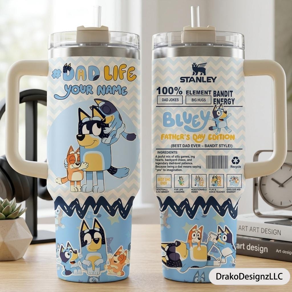 Bluey Tumbler Janet and Rita - Etsy