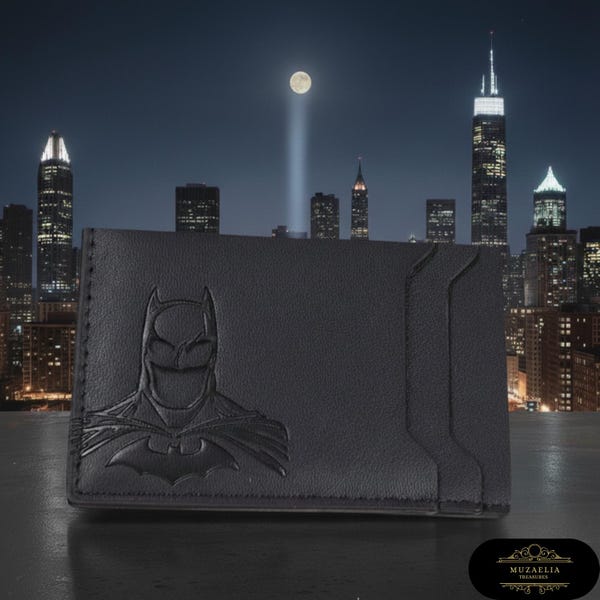 Bat Man Id Wallet - Etsy