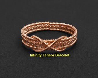 Infinity Tensor-armband, gepersonaliseerde meditatie Energy Biofield-sieraden, Infinity Loop Tensor, tensorring