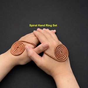 Par med spiralhandringar, Tensorhandbojor, Reiki Healing, Handgjorda energismycken för meditation, Energiläkningsverktyg