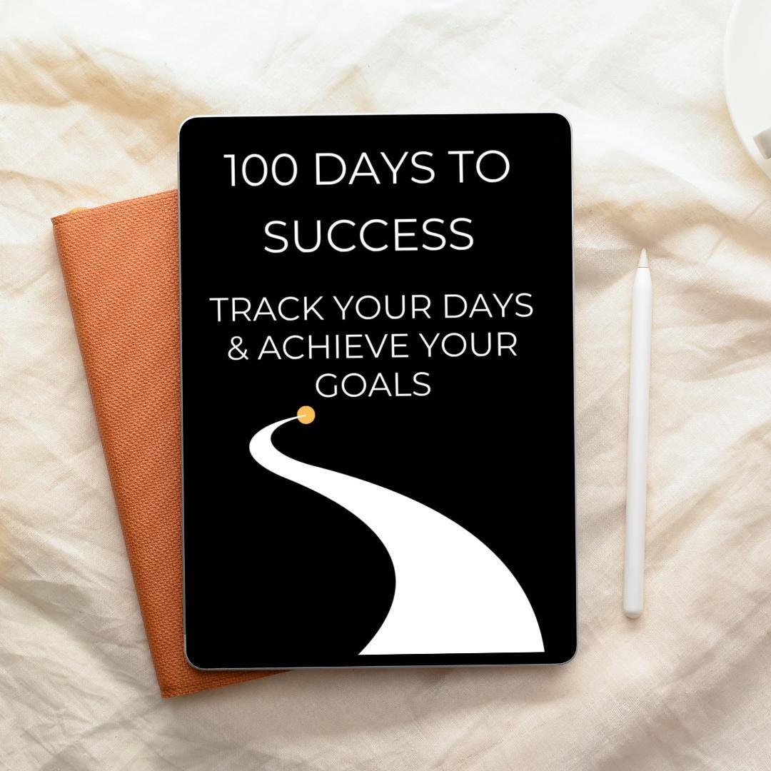 Success Journal Effect 100 Days to Success Digital Journal | Motivational Daily Journal | Self ...