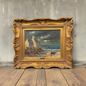 Magnificent seascape painting of Brittany by JC Helou, gold medalist