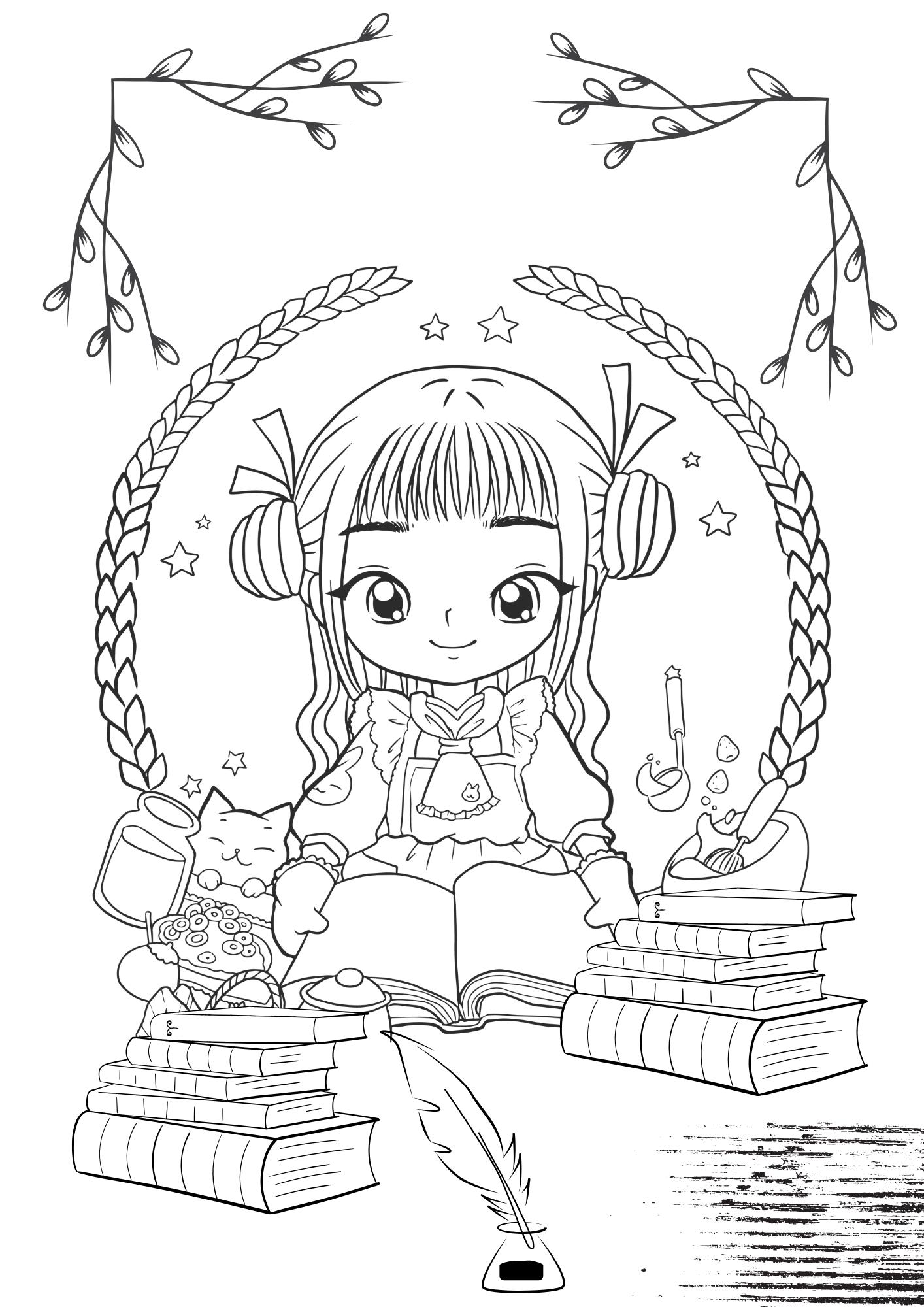 Girls' Coloring Book · 30 Printable Pages · Fun Activities for Girls ...