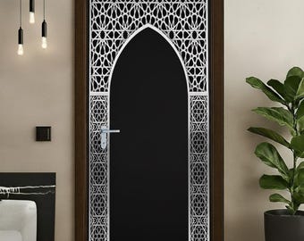 ドア/壁/冷蔵庫用ステッカー - アラジン宮殿、イスラムの扉。剥がして